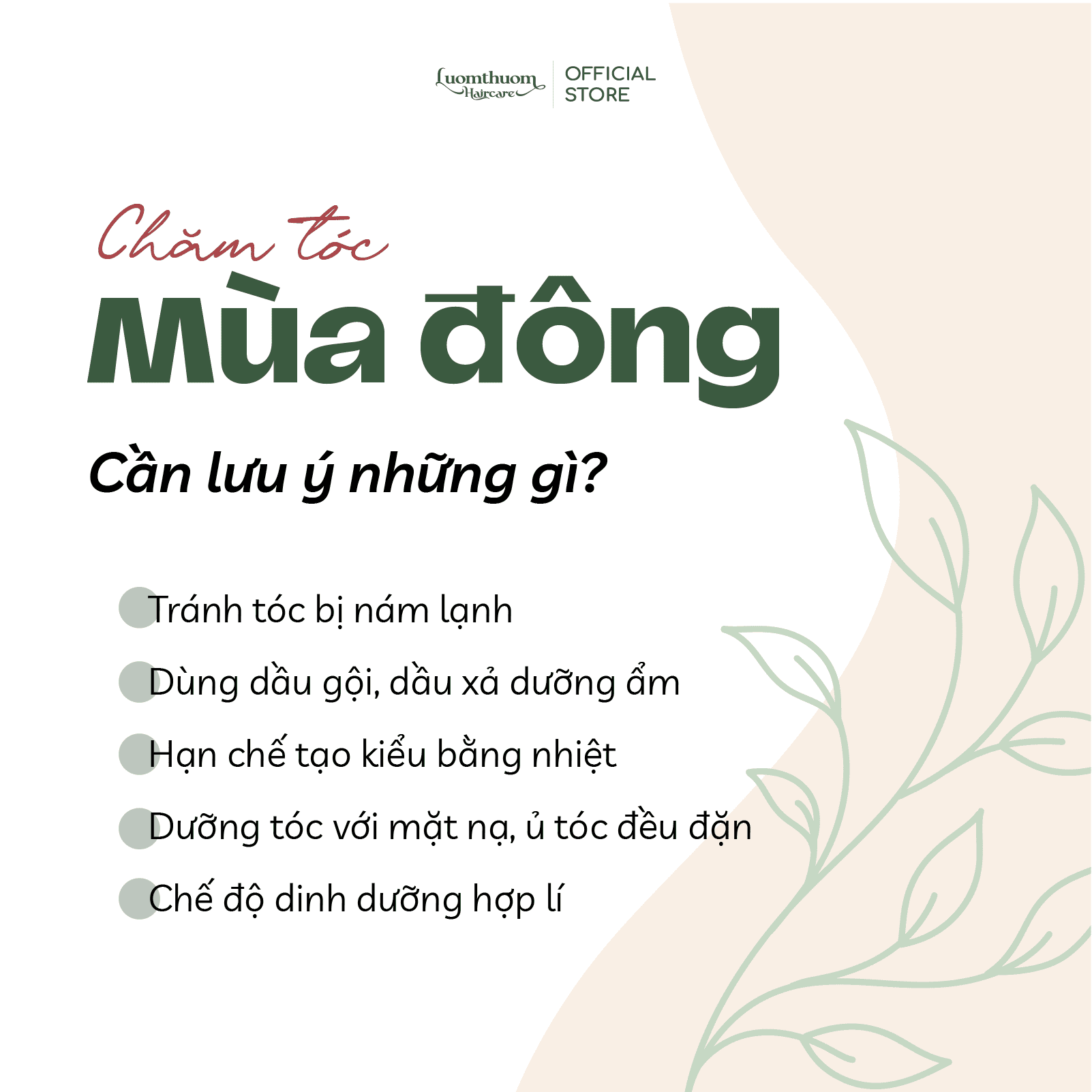 Chăm sóc tóc mùa đông