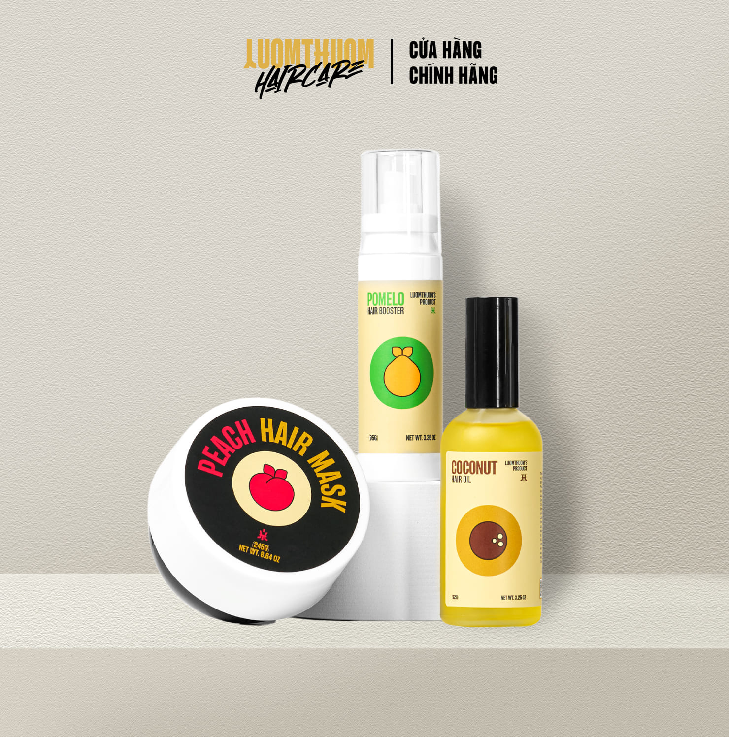 Combo chăm sóc tóc dài toàn diện của Luomthuo Haircare